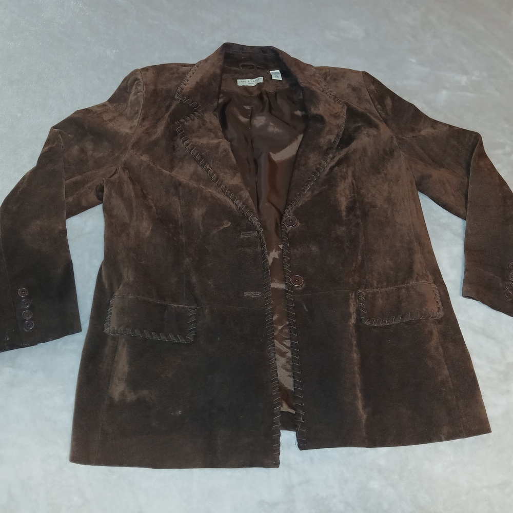 Brown Velvet Blazer - Picture 1 of 7